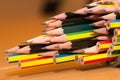 Close up of many of pencils Royalty Free Stock Photo